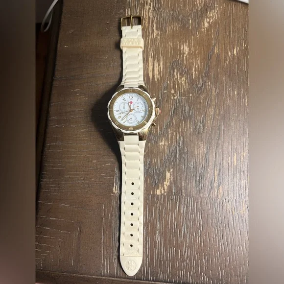 Michele Gold Watch Silicone Band - Picture 2 of 6